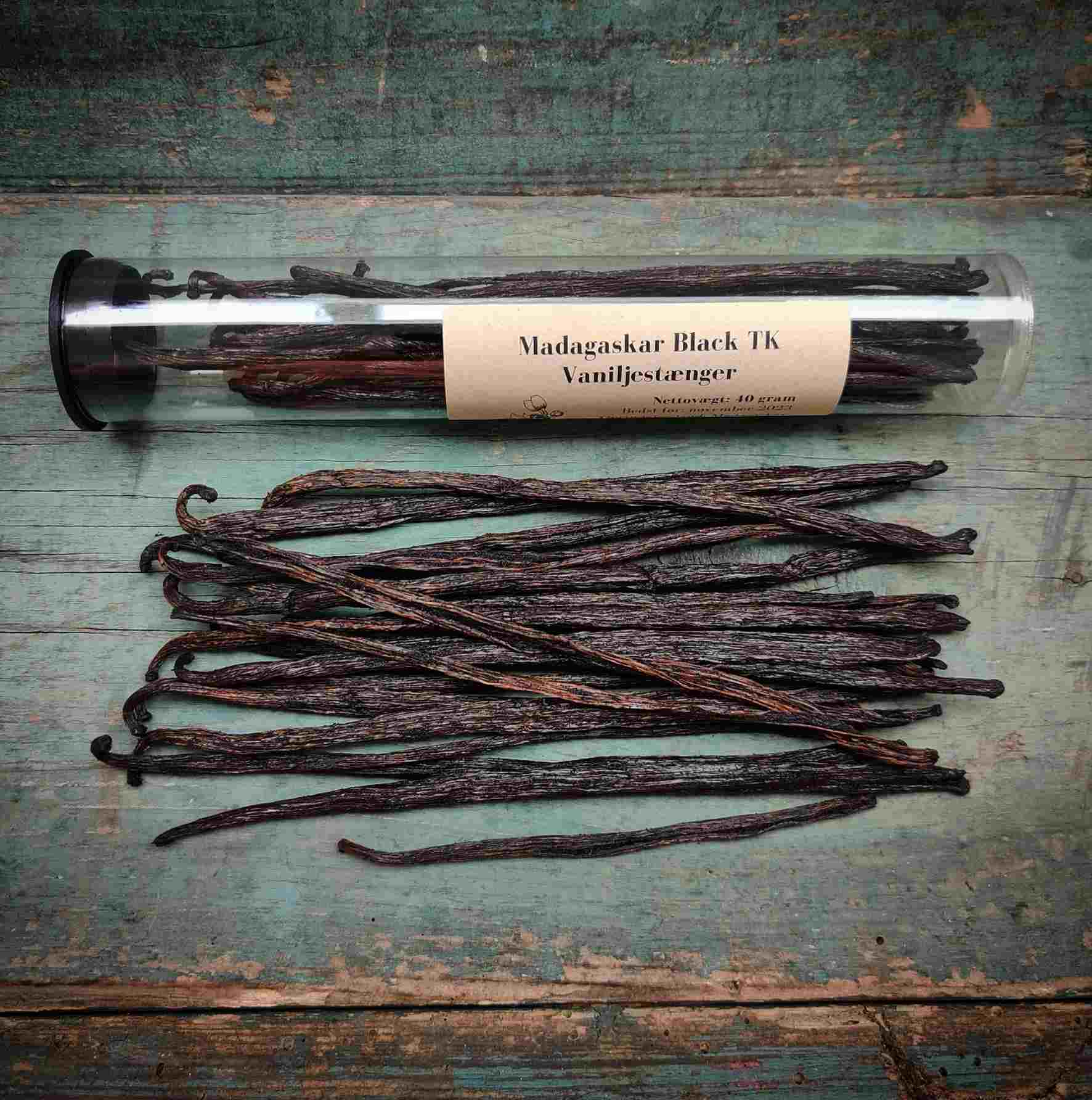 Madagaskar Black TK Vaniljestænger 40 gram