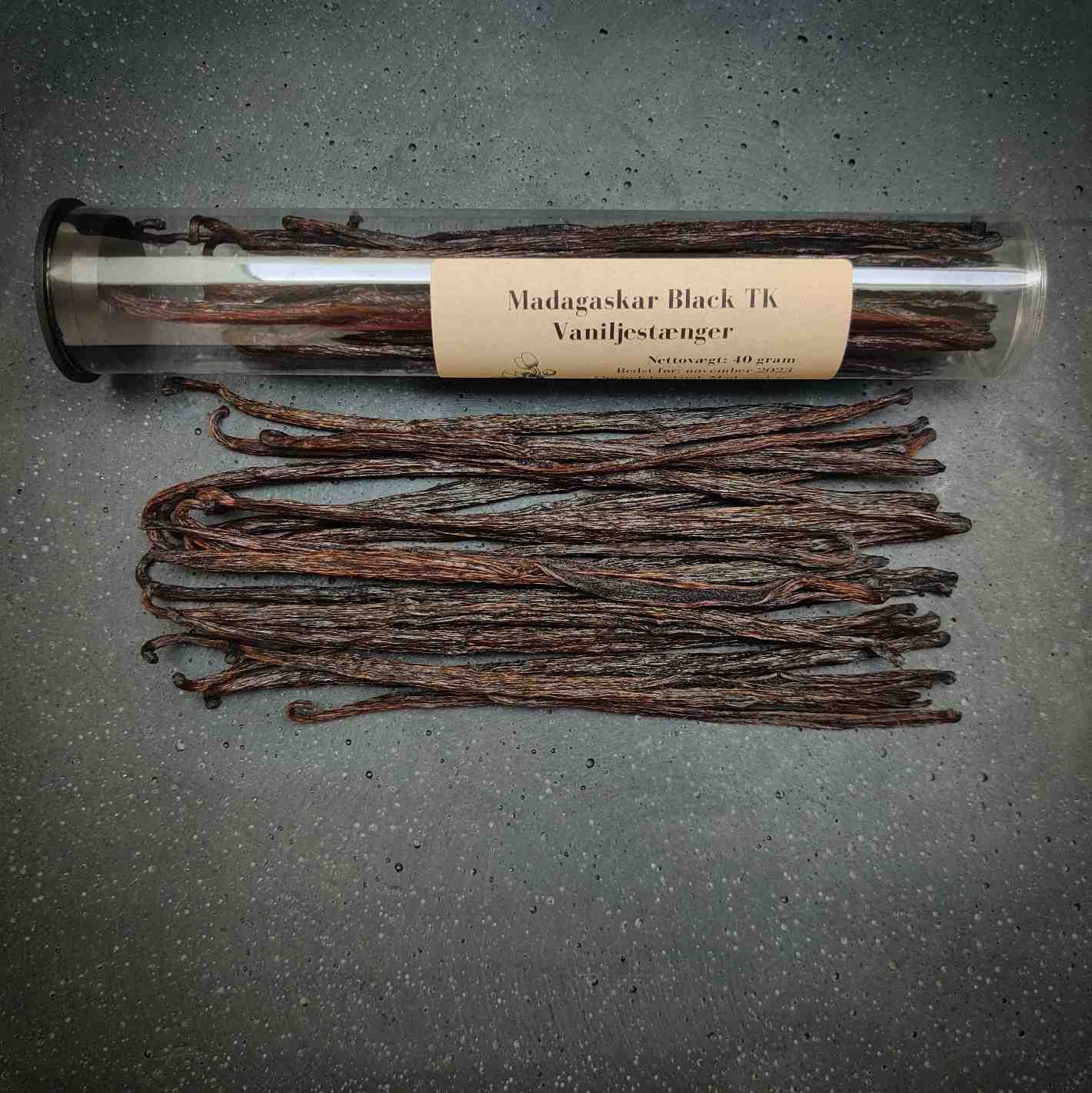 Madagaskar Black TK Vaniljestænger 40 gram
