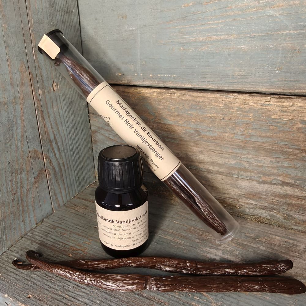 Bundle: Bourbon vaniljestænger og Vaniljeekstrakt